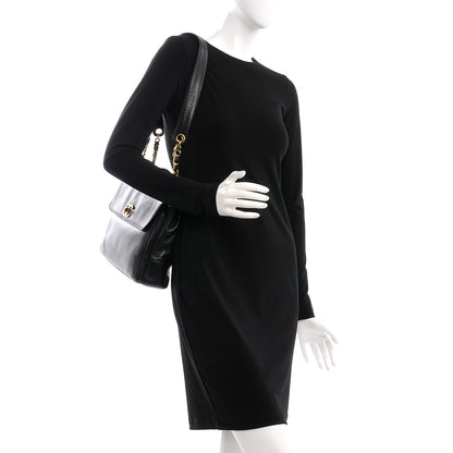 Chanel Lambskin Flap Shoulder Bag Black 2 of 10