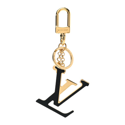 Louis Vuitton Metal Taurillon LV Capucines Bag Charm Key Holder Black 1 of 4