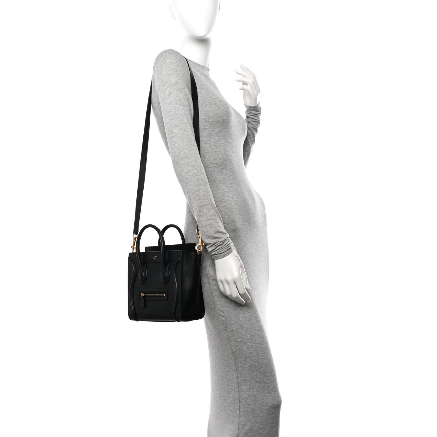 Smooth Calfskin Nano Luggage Black