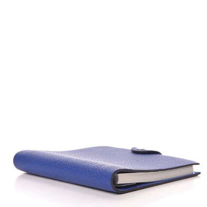 Hermes Togo Ulysse PM Notebook Cover Bleu Electrique 4 of 8