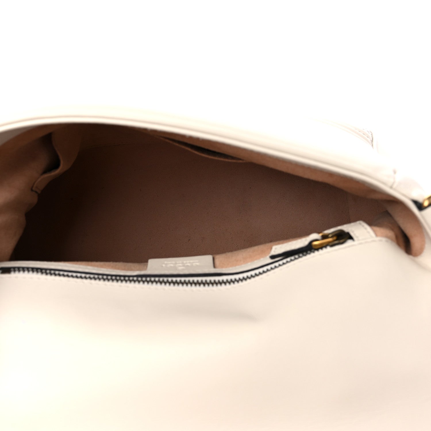 Gucci Calfskin Matelasse Small GG Marmont Top Handle Shoulder Bag White 5 of 18