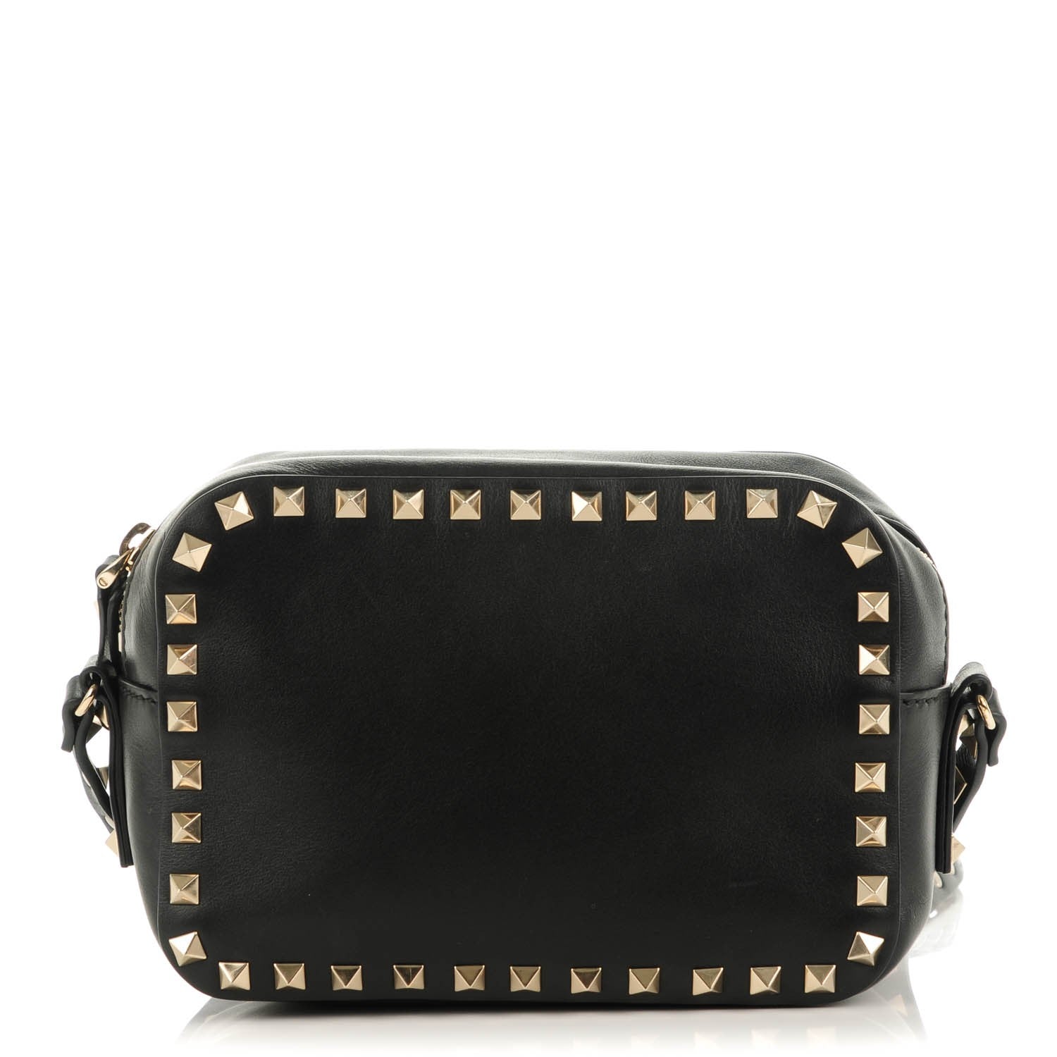 Valentino Garavani Calfskin Rockstud Camera Crossbody Bag Black 1 of 7