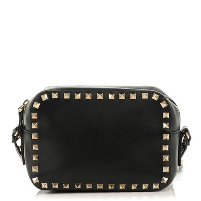 Valentino Garavani Calfskin Rockstud Camera Crossbody Bag Black 1 of 7