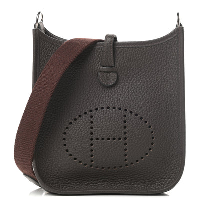 Hermes Taurillon Clemence Amazone Evelyne TPM Ebene Havane 1 of 11