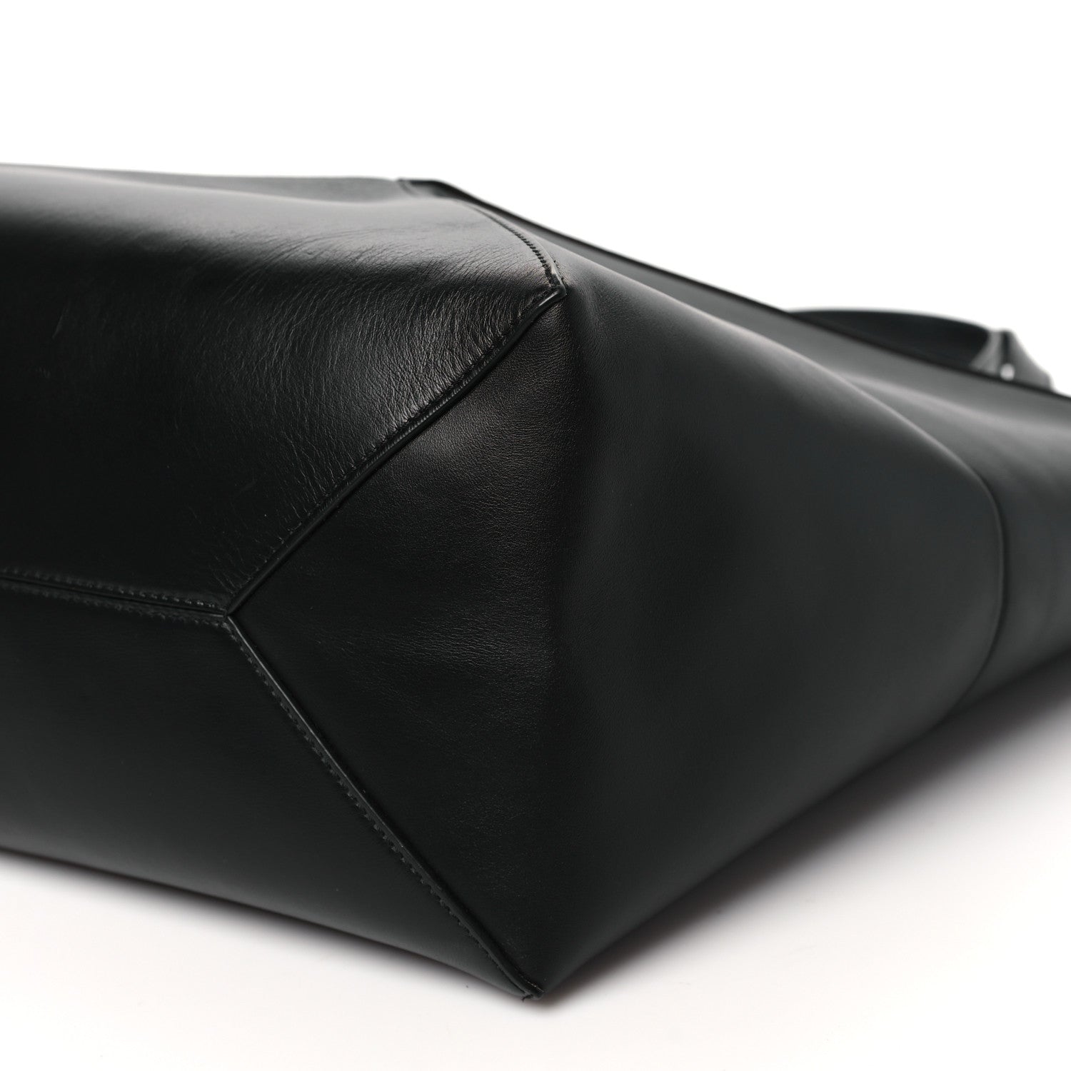 Loewe Shiny Calfskin Large Puzzle Fold Tote Black 9 of 9