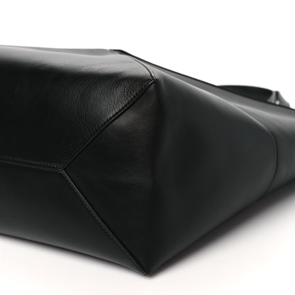 Loewe Shiny Calfskin Large Puzzle Fold Tote Black 9 of 9