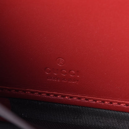 Gucci GG Supreme Monogram Embroidered Rainbow Zip Around Wallet Red 6 of 8