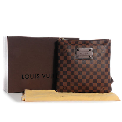 Louis Vuitton Damier Ebene Brooklyn Flat Pochette 8 of 8