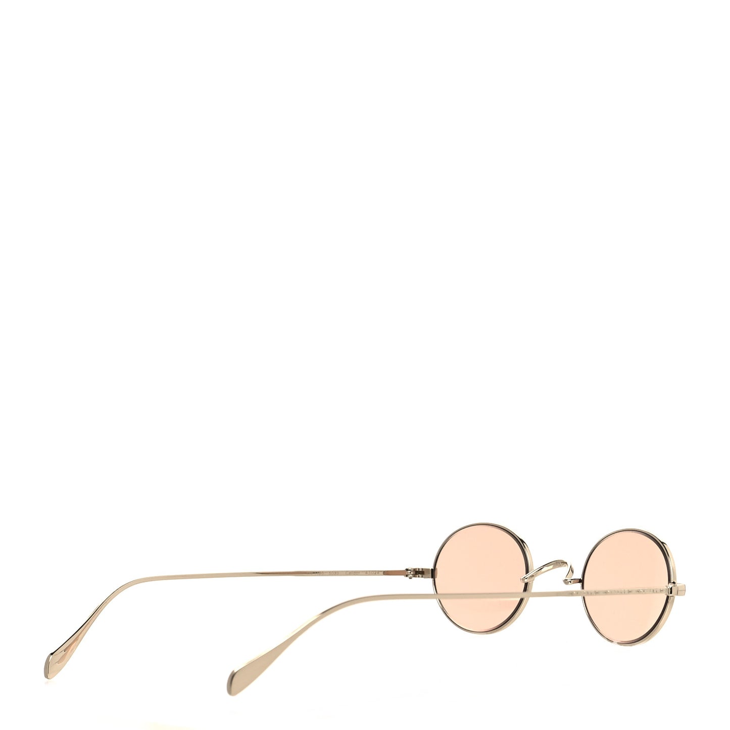 The Row After Midnight Round Sunglasses Pewter Pink
