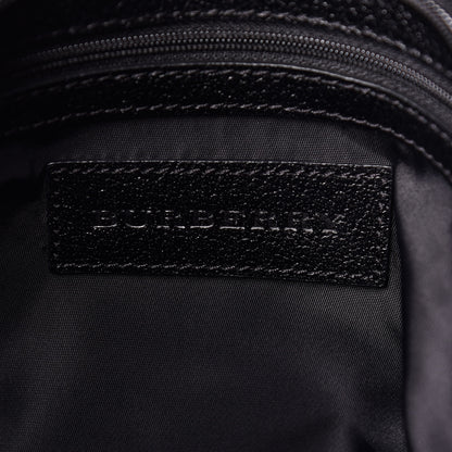 Burberry Nylon Tonal Check Diaper Bag Black 6 of 10