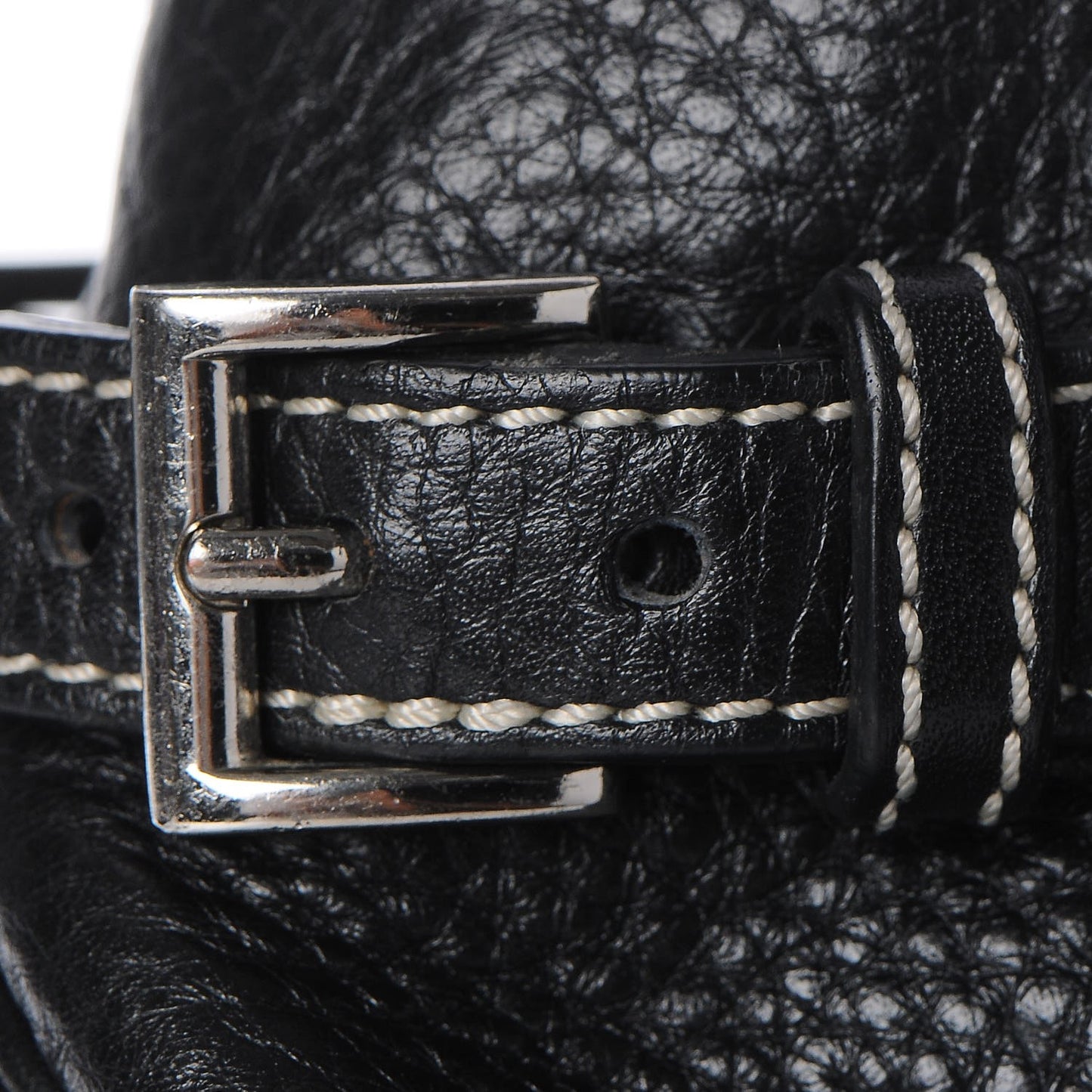 Vitello Daino Side Pocket Tote Black