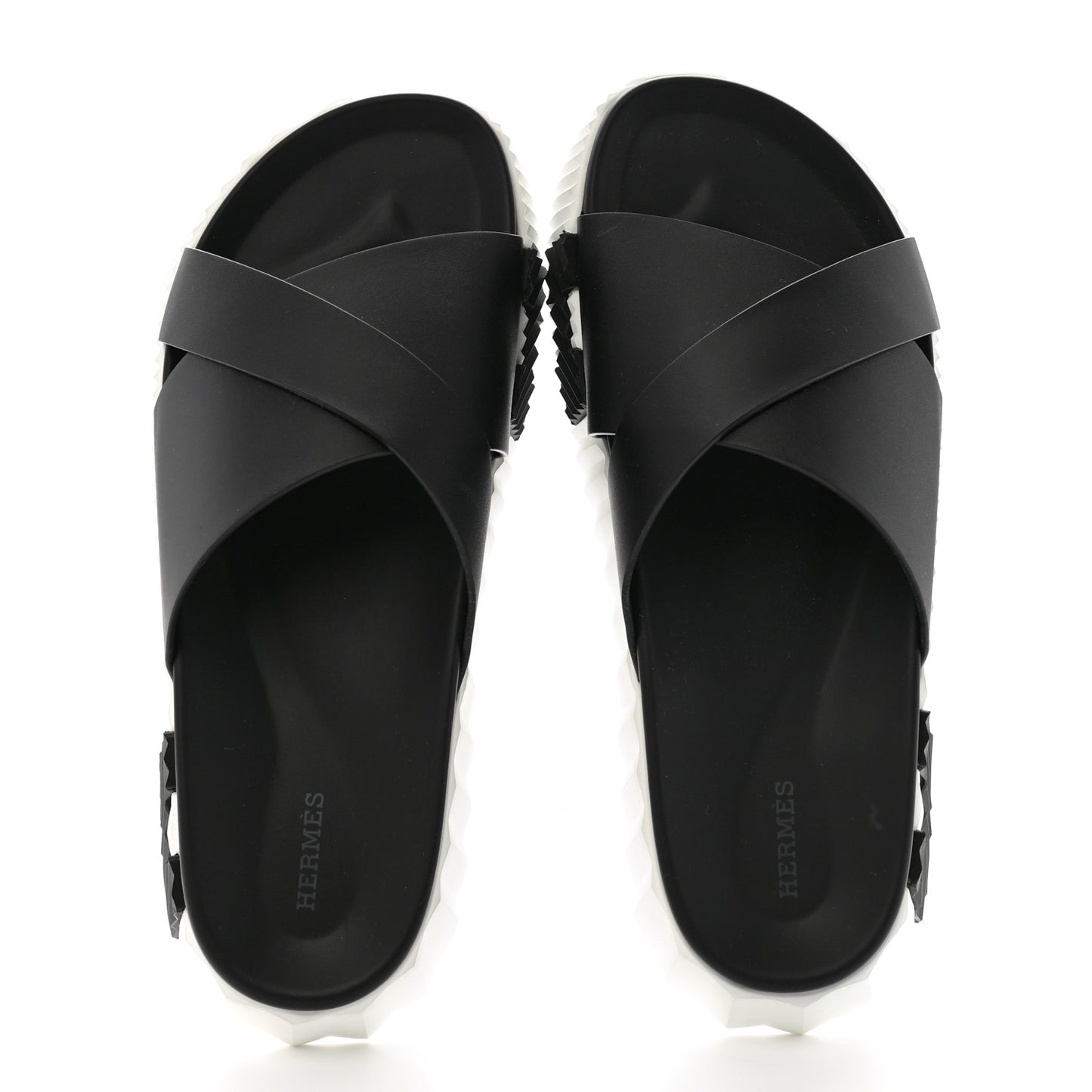 Nappa Mens Infra Sandals 43.5 Black