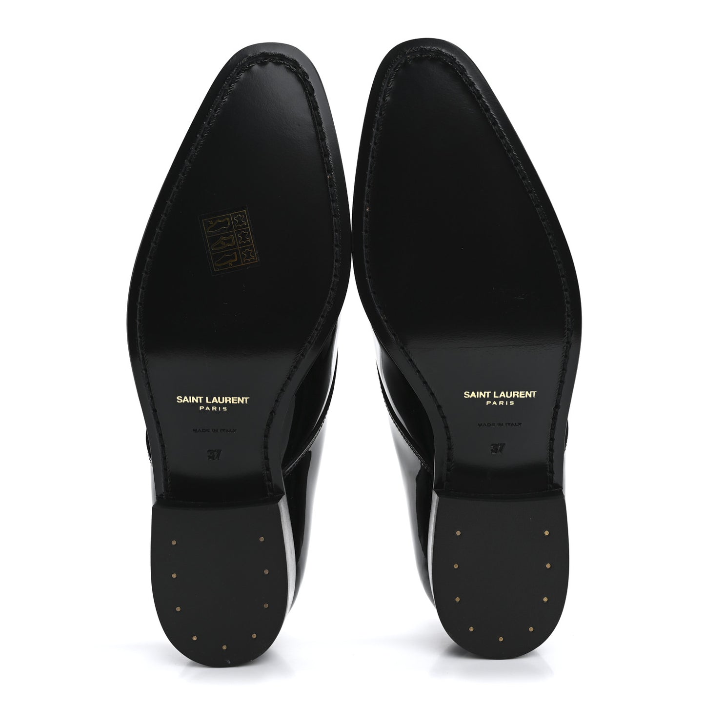 Patent Calfskin Mens Derby Lace Up Shoes 37 Black