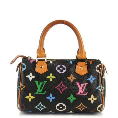 Louis Vuitton Monogram Multicolor Mini Sac HL Speedy Black 1 of 7