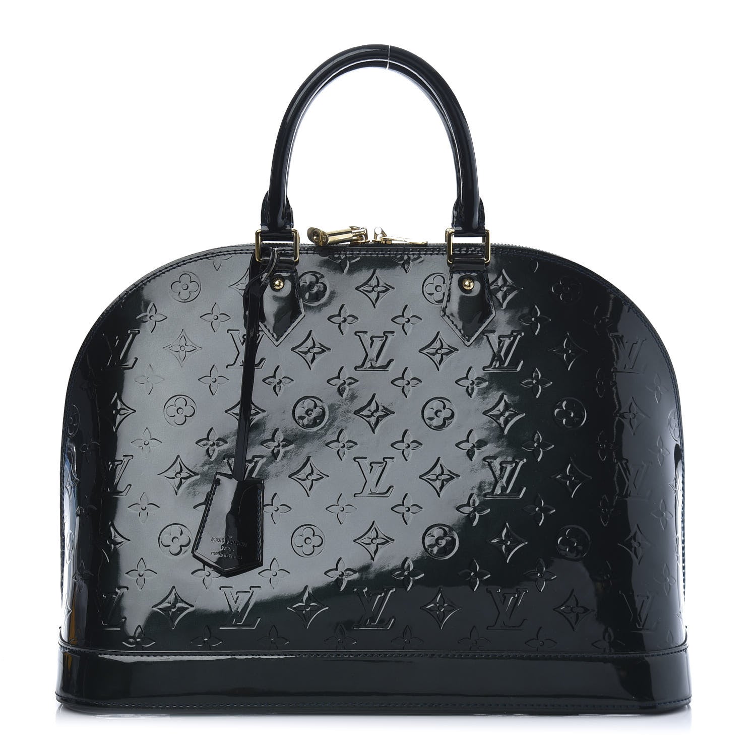Louis Vuitton Vernis Alma MM Blue Nuit 1 of 10