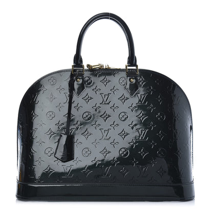 Louis Vuitton Vernis Alma MM Blue Nuit 1 of 10