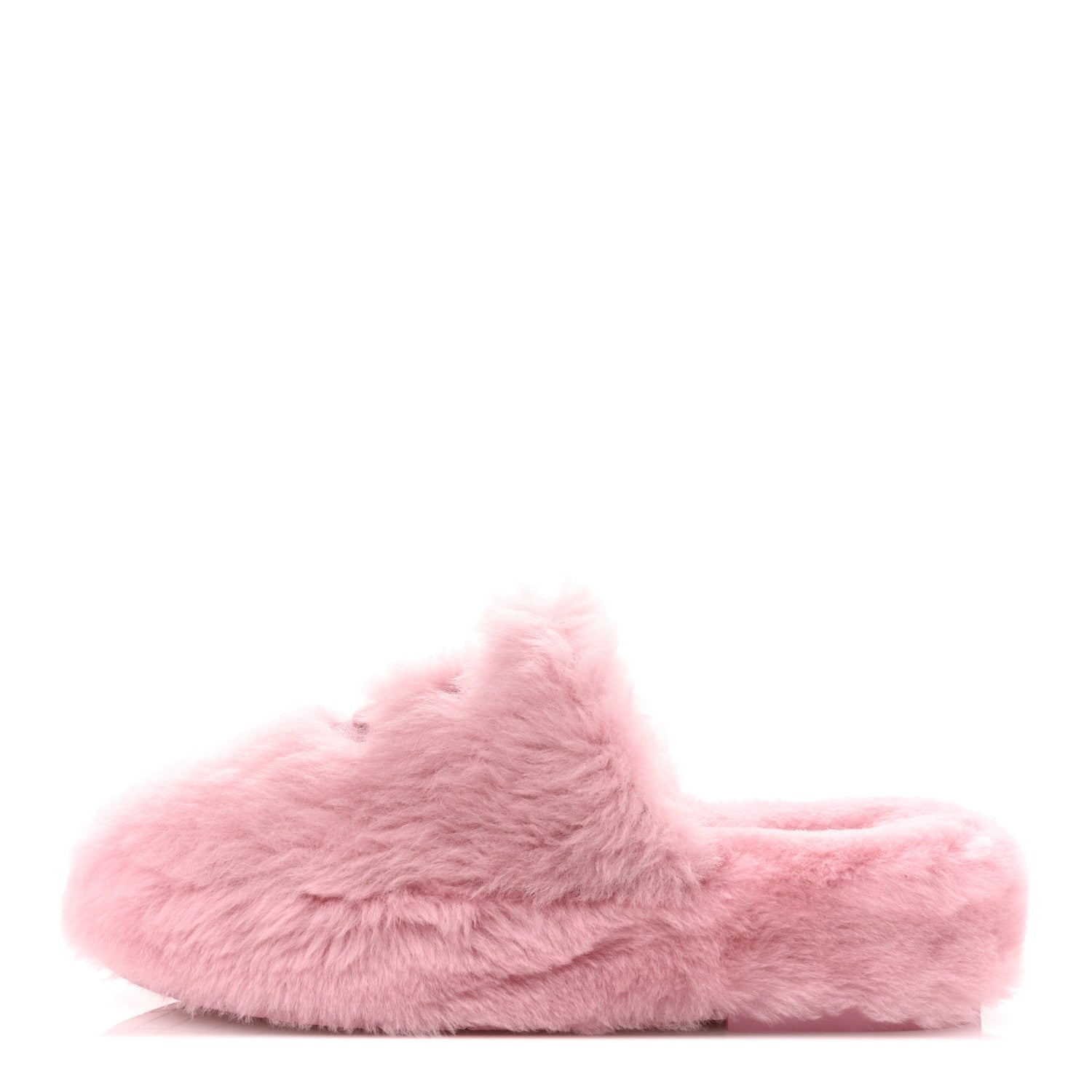 Chanel Shearling CC Flat Mules 37 Pink 1 of 19