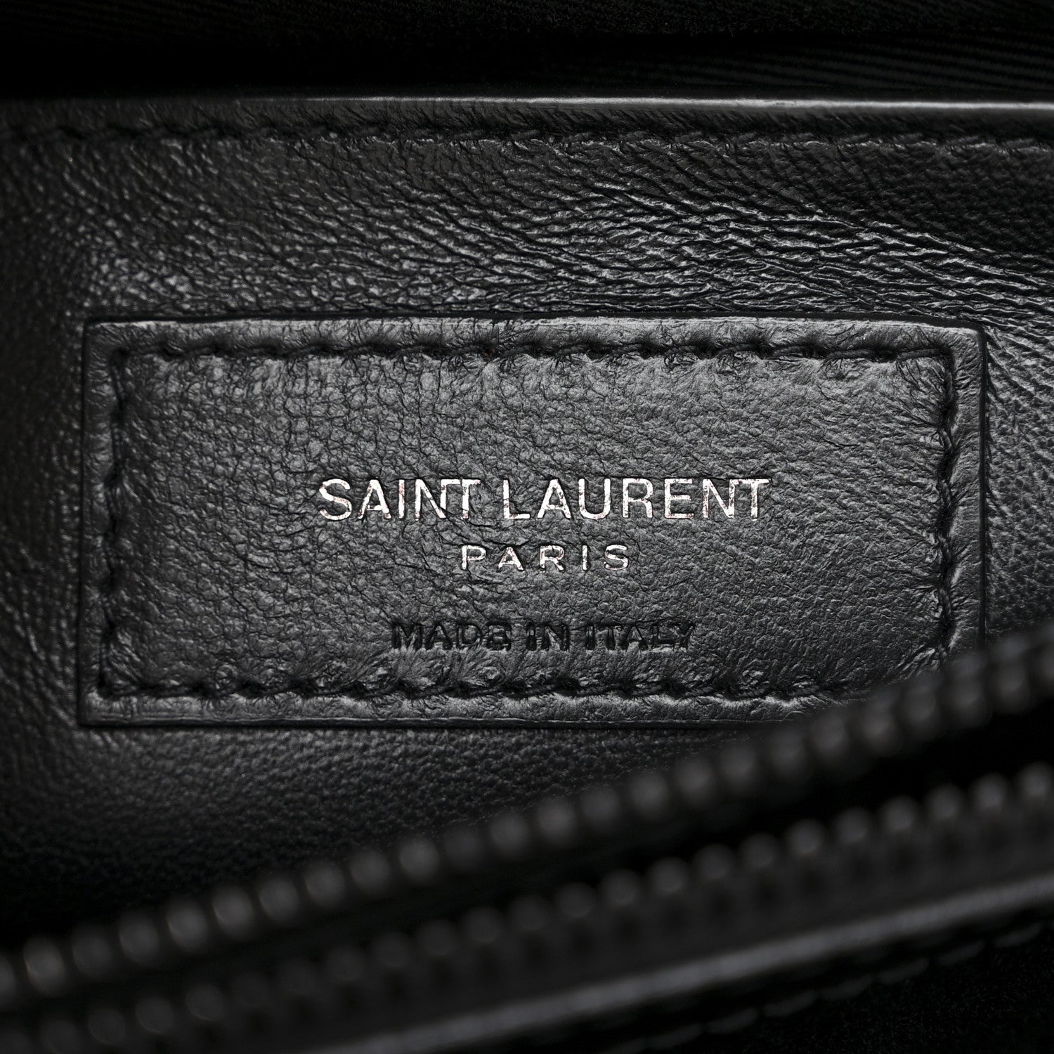 Saint Laurent Calfskin Y Quilted Monogram Monochrome Small Loulou Chain Satchel Black 6 of 11