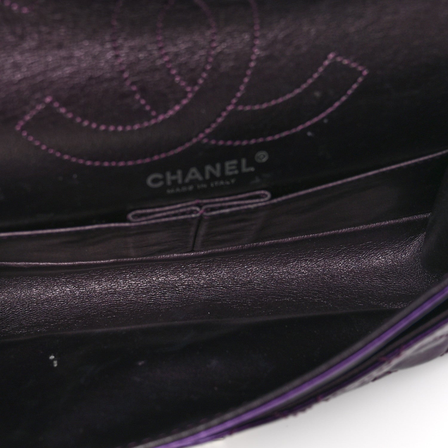 Chanel Metallic Calfskin 2.55 Reissue 225 Flap Violet 5 of 11