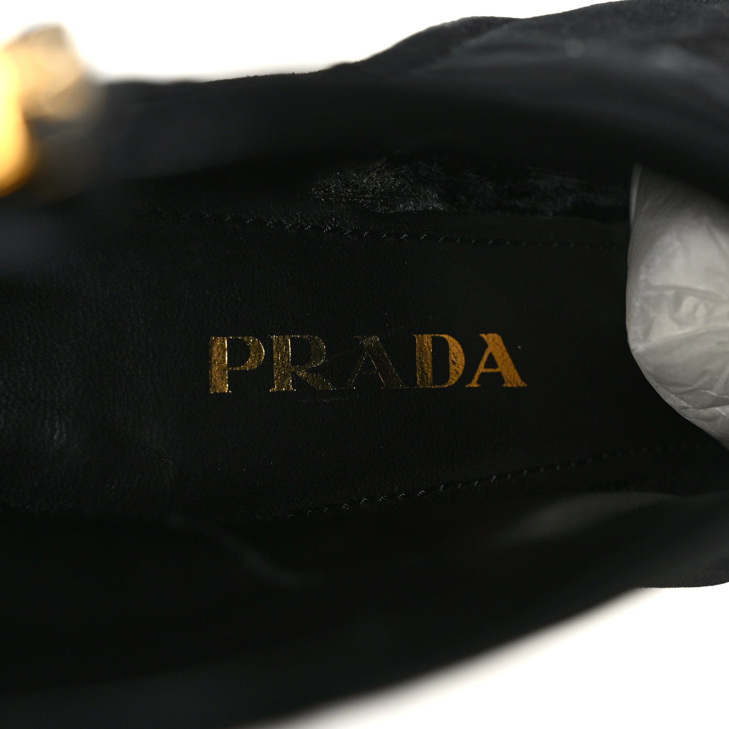 Prada Velvet Platform Ankle Boots 41 Black 7 of 7