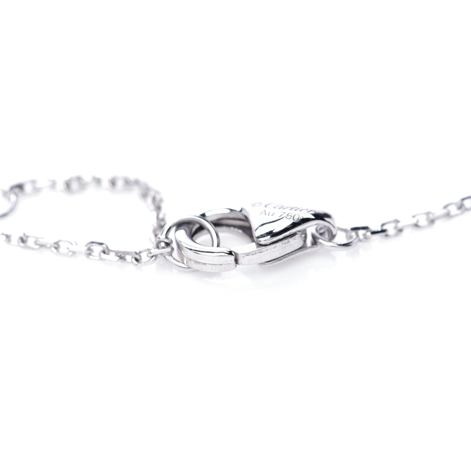 Cartier 18K White Gold Diamond XS D'Amour Bracelet 4 of 7