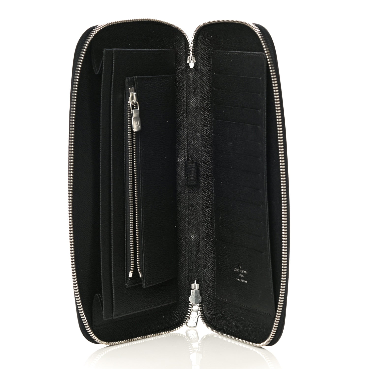 Louis Vuitton Taiga Zippy XL Wallet Black 5 of 9