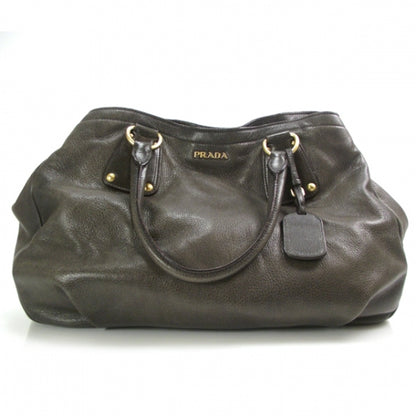 Prada Cervo Deerskin Bauletto Brown 1 of 12