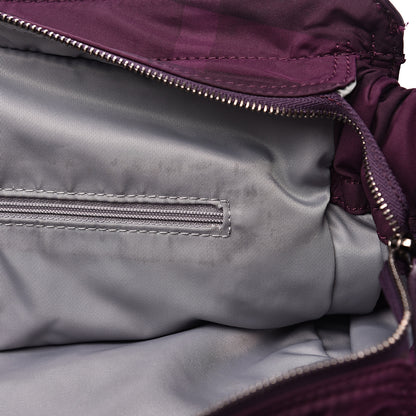 Burberry Nylon Check Small Buckleigh Packable Tote Purple 17 of 18