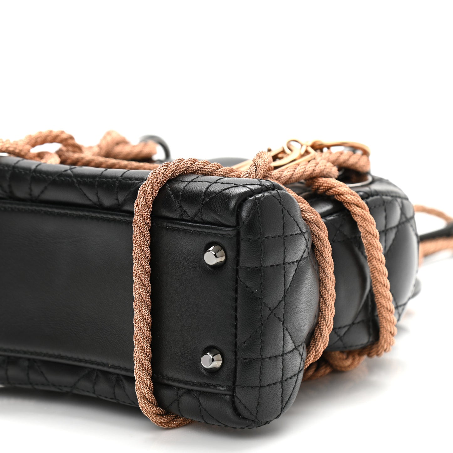 Lambskin Cannage Mini Morgane Tschiember Lady Dior Black