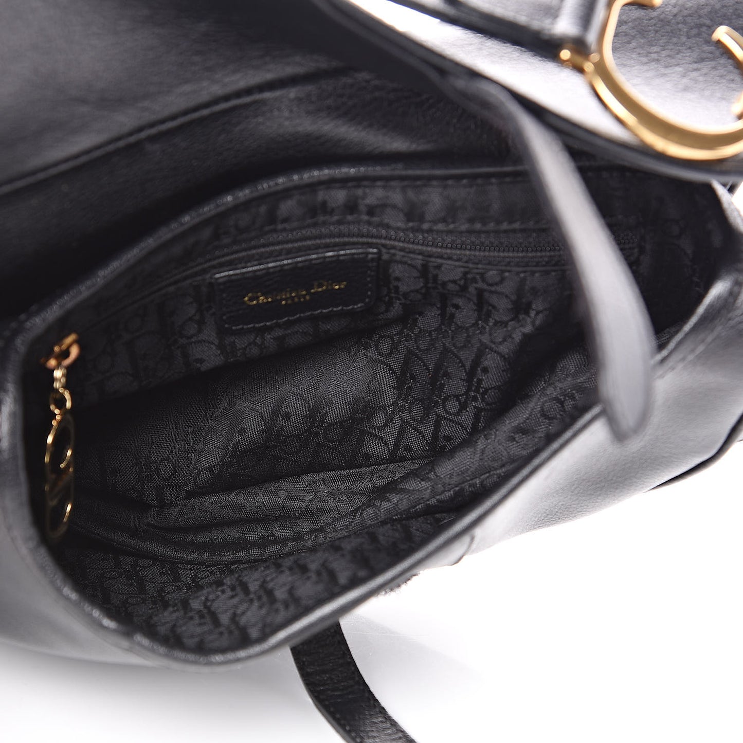 Calfskin Saddle Bag Black