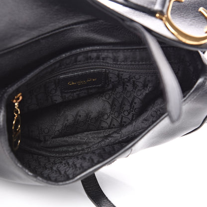 Christian Dior Calfskin Saddle Bag Black 5 of 12