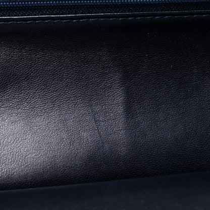 Chanel Tweed Quilted Flap Navy White 14 of 27