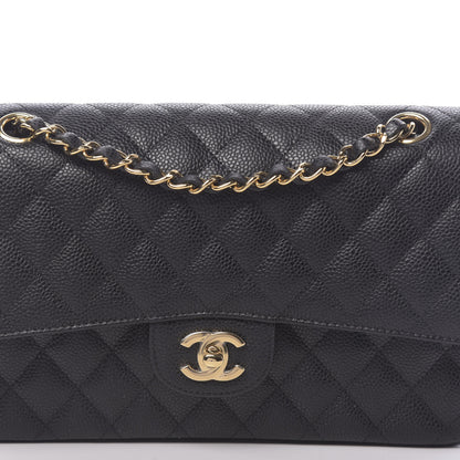 Chanel Caviar Quilted Medium Double Flap Black 10 of 11