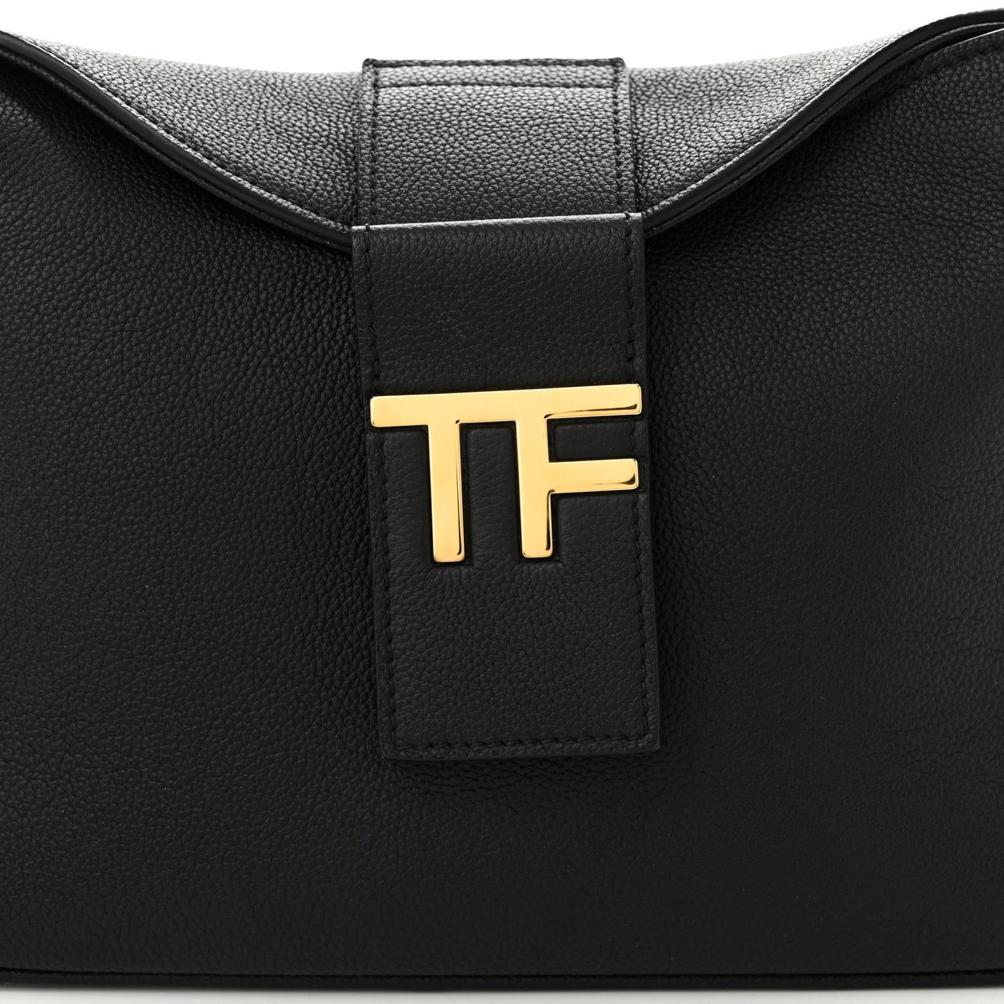 Grained Calfskin Mini TF Hobo Black