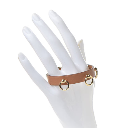 Hermes Swift Mini Dog Rings Bracelet T3 Gold 2 of 9