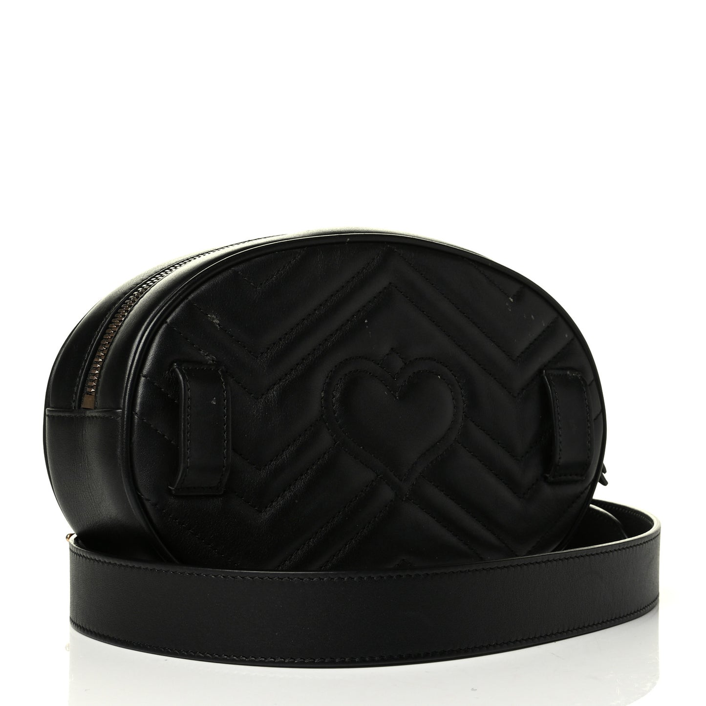 Calfskin Matelasse GG Marmont Belt Bag 85 34 Black