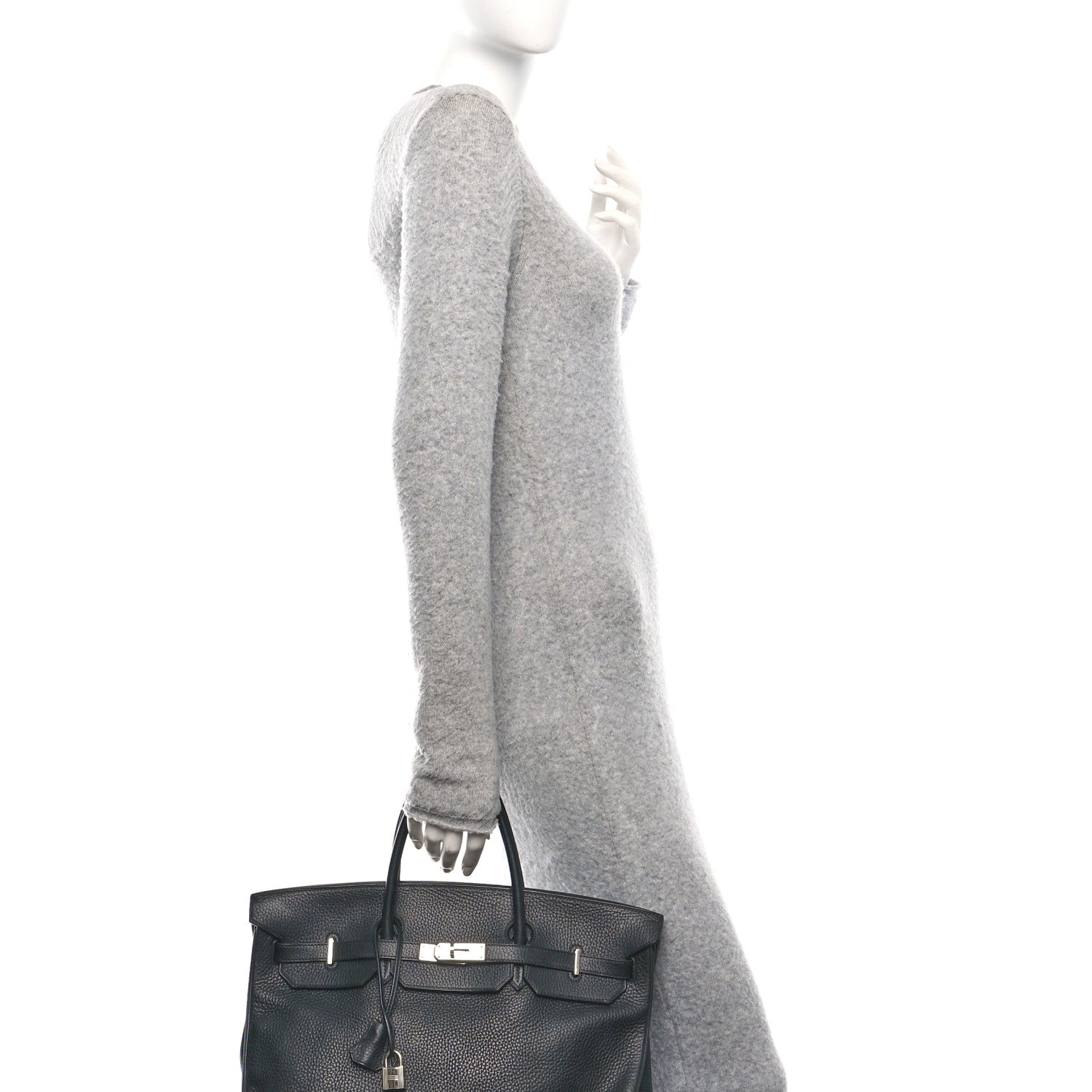 Hermes Taurillon Clemence Birkin 40 Black 2 of 11