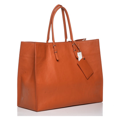 Balenciaga Veau Papier A4 Tote Tangerine 3 of 9
