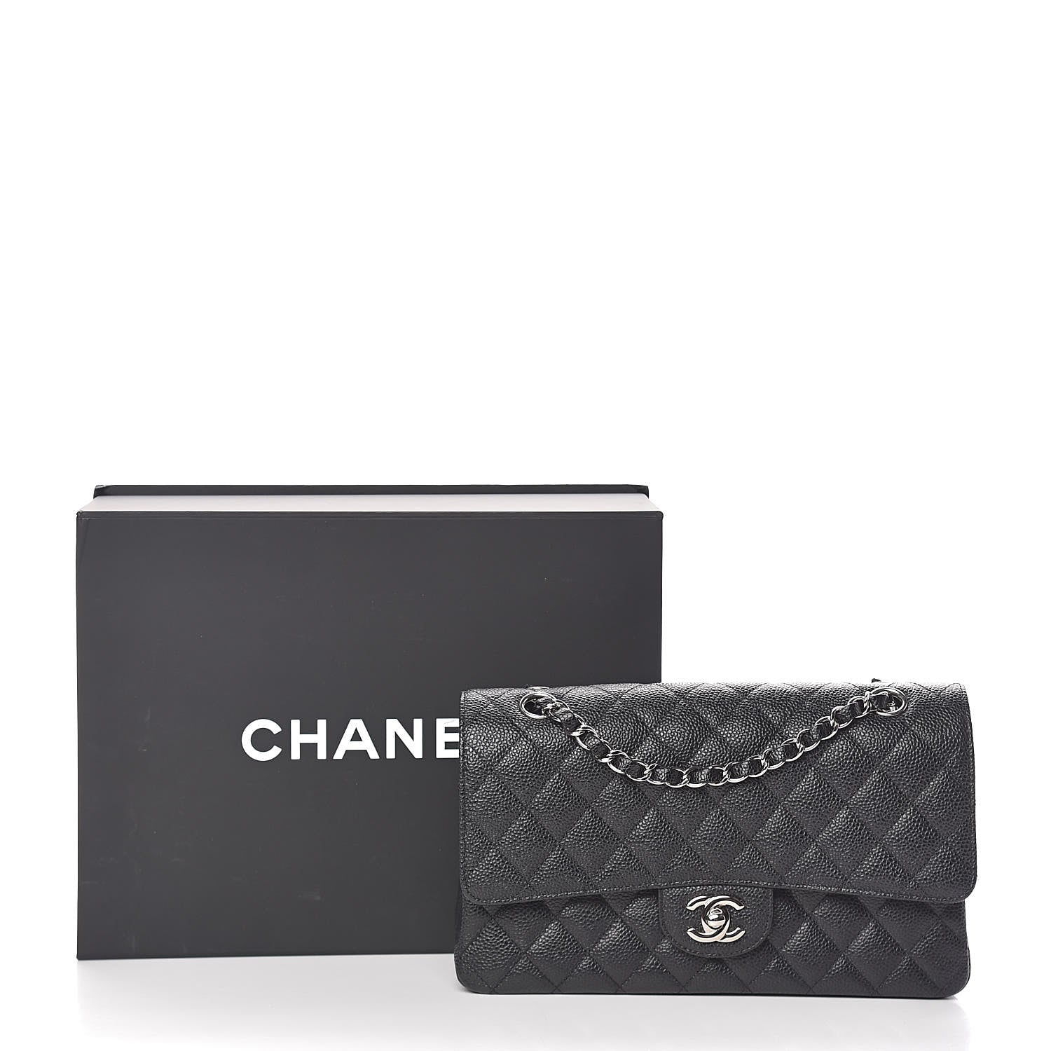 Chanel Caviar Quilted Medium Double Flap Black 11 of 11