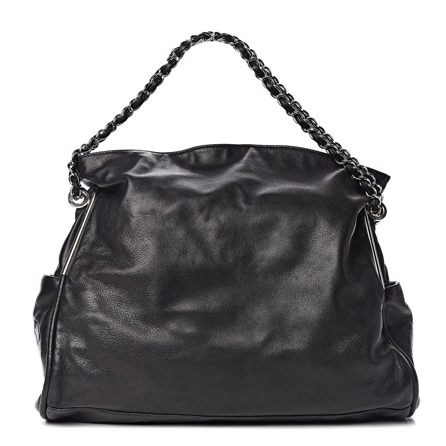 Lambskin Large Ultimate Soft Tote Black