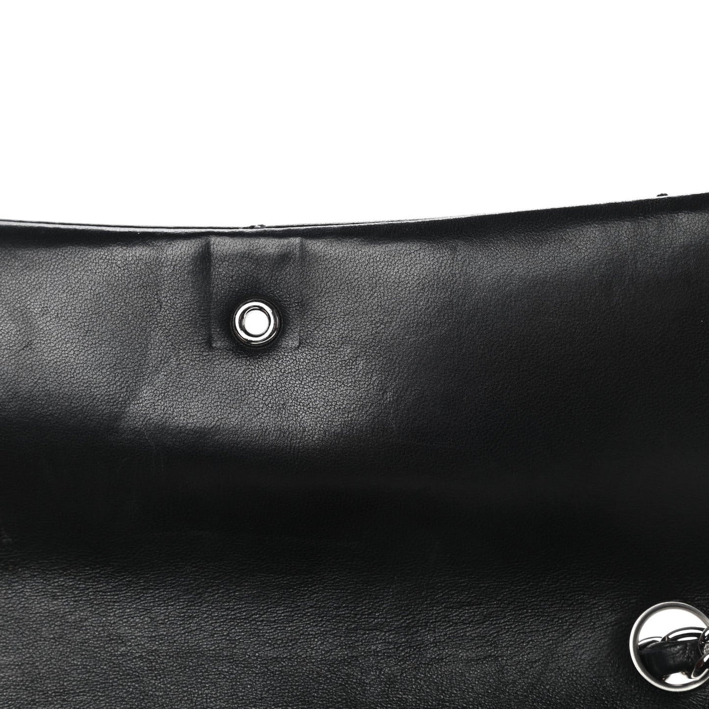 Lambskin Diamond Stitched CC East West Flap Black