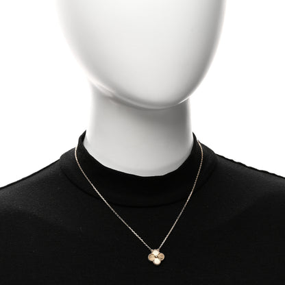 Van Cleef & Arpels 18K Yellow Gold Guilloche Vintage Alhambra Pendant Necklace 2 of 6