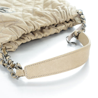 Chanel Caviar Quilted Large Elastic Tote Gray 8 of 8