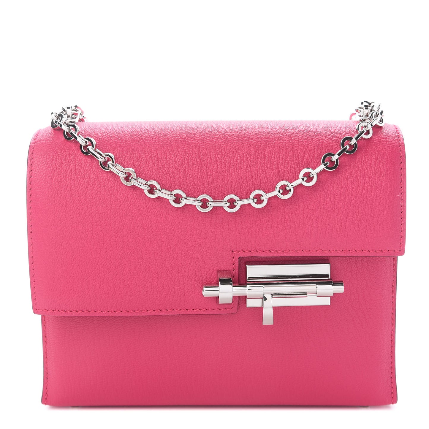 Chevre Mysore Mini Verrou Chaine Bag Rose Shocking