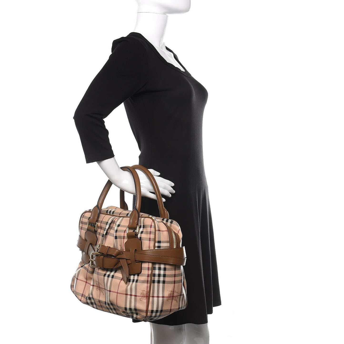 Haymarket Check Medium Bowden Bag Toffee