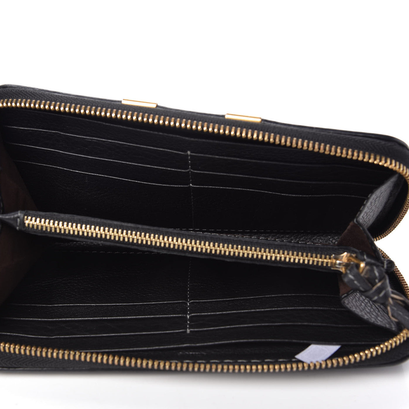 Chloe Grained Calfskin Marcie Long Zip Around Wallet Black 5 of 12
