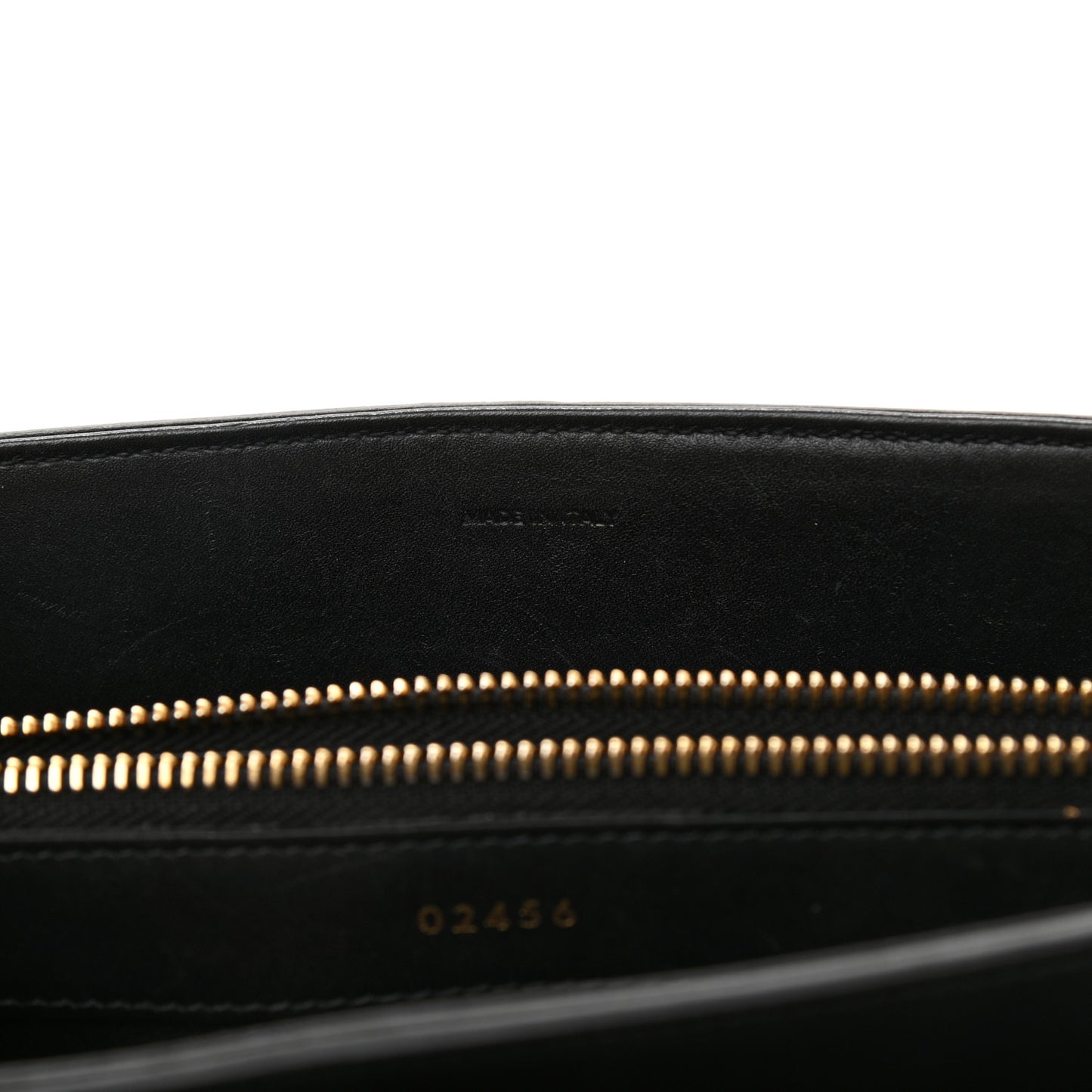 Satinated Calfskin Small 16 Top Handle Bag Black