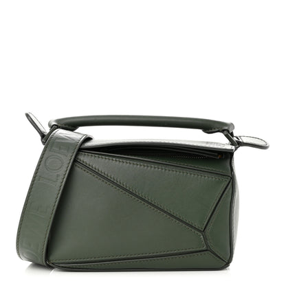 Loewe Satin Calfskin Mini Puzzle Bag Vintage Khaki 1 of 12