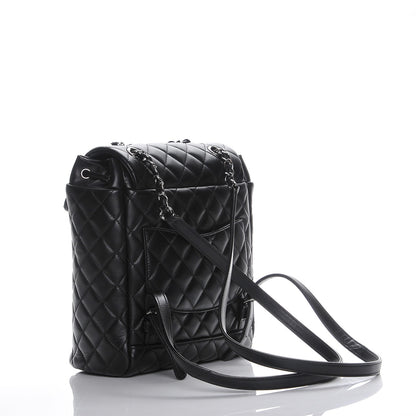 Chanel Lambskin Quilted Small Urban Spirit Backpack Black 3 of 7