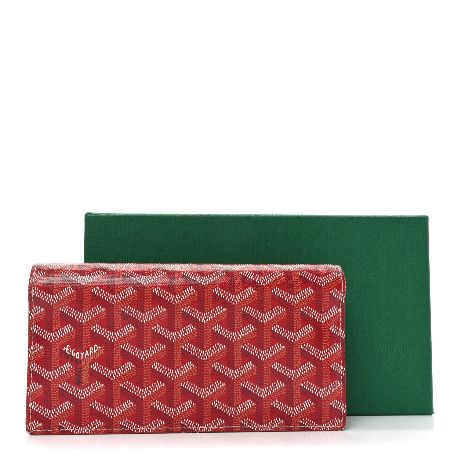 Goyard Goyardine Richelieu Wallet Red 9 of 9